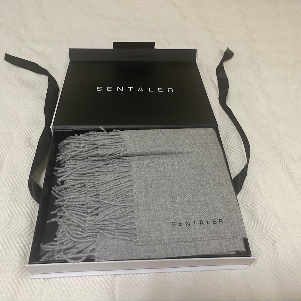 Sentaler Sand Grey Baby Alpaca Wrap